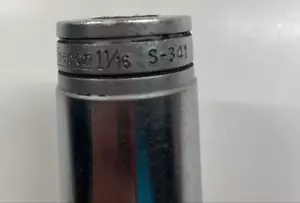 Vtg SNAP-ON Tools USA ~ 12pt 1/2" Drive S341 Deep Socket 1-1/16" - Picture 1 of 3