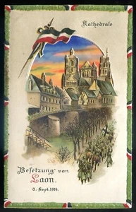 WW1 MILITARY Postcard 1914 HTL Hold to Light Netherlands LOON German Soldiers - Picture 1 of 2