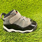 Nike Air Jordan 6 Rings Toddler Size 7C Gray Athletic Shoes Sneakers 323420-022