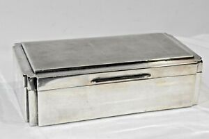 Antique c.1920-30 Art Deco Sterling Silver Double Cigarette Case by Mappin&Webb