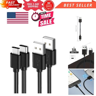 Cable USB a a USB C, cable cargador (paquete de 2, 6 pies), para iPhone serie 17, Samsung Foto 1 de 4