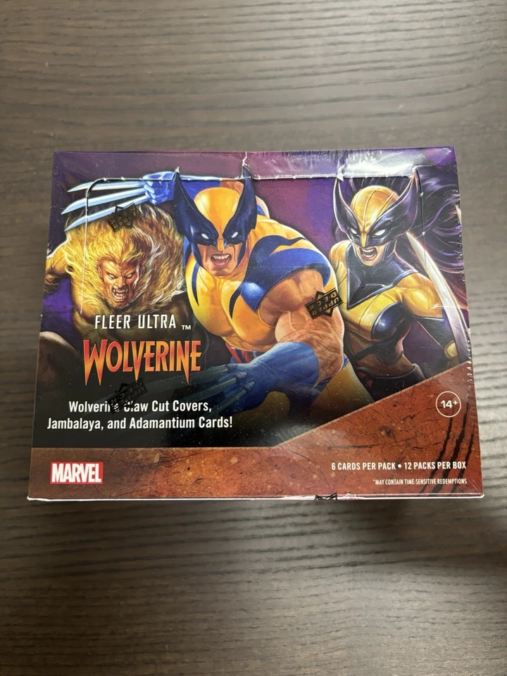 Marvel Fleer Ultra Wolverine Tarjetas Coleccionables Hobby Box (MAZO SUPERIOR 2024) SELLADO Foto 1 de 1
