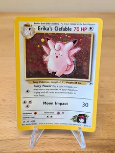 2000 Erika's Clefable Holo Rare Gym Heroes Wotc Vtg Fairy LP - Picture 1 of 10