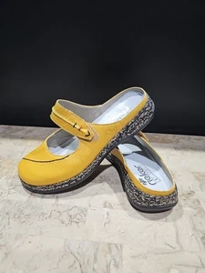 Rieker Yellow Women's Clogs Comfortable Synthetic Leather Slip-On Shoes Size 38 - Bild 1 von 7