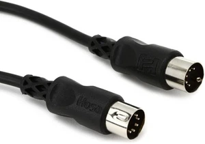 Hosa MID-301BK MIDI Cable - 1' Black - Picture 1 of 4
