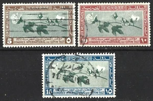 ÄGYPTEN 1927 BAUMWOLLE KONGRESS SET GEBRAUCHT - Bild 1 von 1