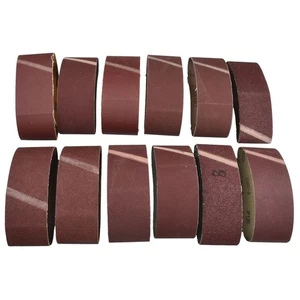Premium Sanding Belts for Sanders & Grinders 12 PCS 75x457mm Multiple Grits - Picture 1 of 12