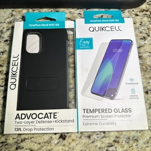 Bundle QUIKCELL ADVOCATE Protective Case for OnePlus Nord N20 5G - STEEL BLACK - Picture 1 of 2