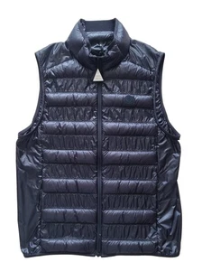Moncler LAUTARET men's light sleeveless down jacket in black - Picture 1 of 6