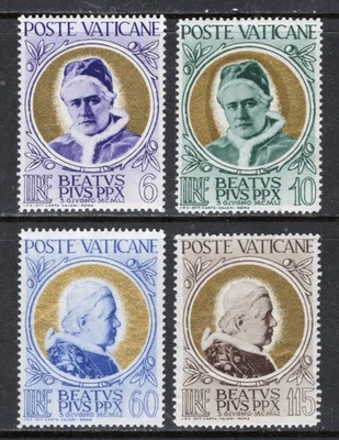 Vaticano Sc#145-8 1951 Papa Pío X MLH Foto 1 de 2