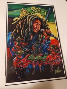 Dano 11x17 Bob Marley Rasta Reggae Frame Print  - Picture 1 of 2