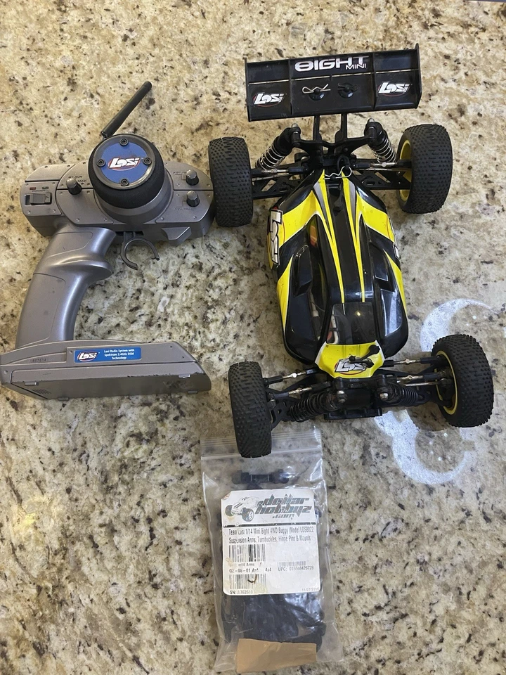 Losi Mini 8ight  1/14 Brushless RC Buggy with Remote Control - Image 1 of 4