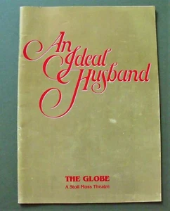Vintage 1992 Globe - Gielgud Theatre Performance Programme Ideal Husband Wilde - Bild 1 von 7