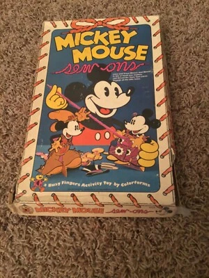 Vintage Colorforms Mickey Mouse Sew Ons Activity Toy - Image 1 of 4