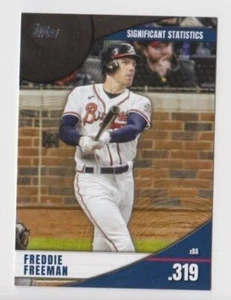 Freddie Freeman 2022 TOPPS SERIES 1 SIGNIFICANT STATISTICS BLACK /299 BRAVES - Picture 1 of 1