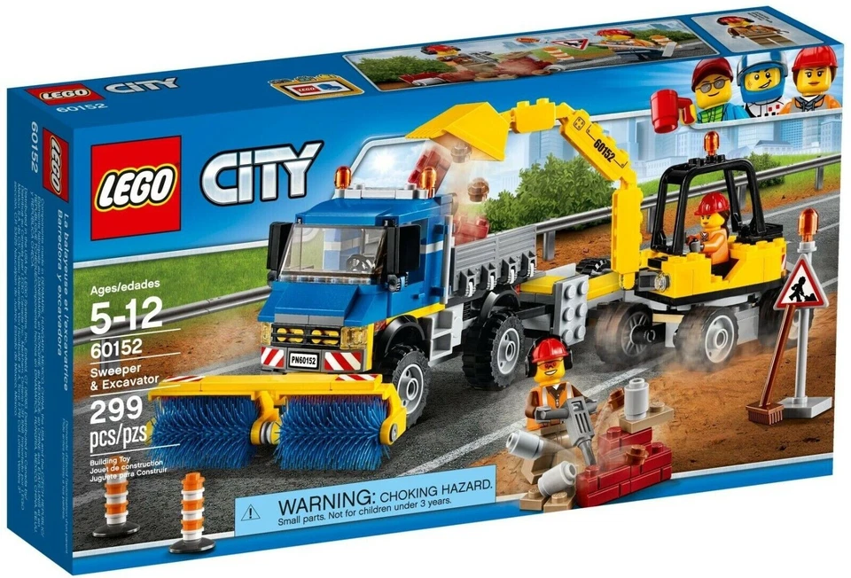 NEW LEGO 60152 CITY SWEEPER & EXCAVATOR - Image 1 of 1