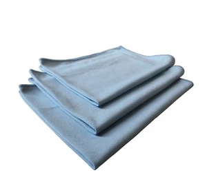 3pk Real Clean 16x16 Microfiber Blue Window Glass Towels For Home Auto No Lint - Picture 1 of 1