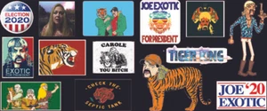 70 Tiger King Stickers - Tiger King - Carole Baskin - Joe Exotic - Carole did it - Bild 1 von 2