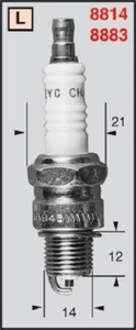 Vela De Ignición Sachs Mp 2 50 1972 1973 1974 1975 1976 1977 Champion L86C - Imagen 1 de 1
