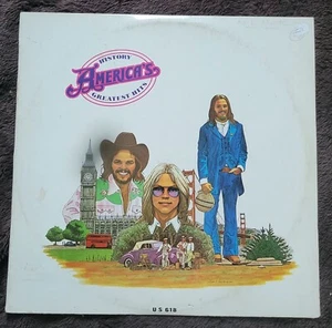 AMERICA - HISTORY-AMERICA'S GREATEST HITS. 1975 FOLK ROCK 12" COMPILATION L.P. - Picture 1 of 4