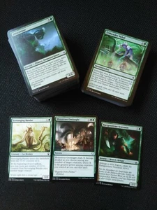 100 Stück diverse Magic the Gathering dt. engl. Karten Set (Common, Uncom.) GRÜN - Bild 1 von 1