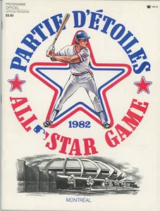 MLB All Star Game 1982 programa oficial casi como nuevo con tarjetas - Imagen 1 de 1