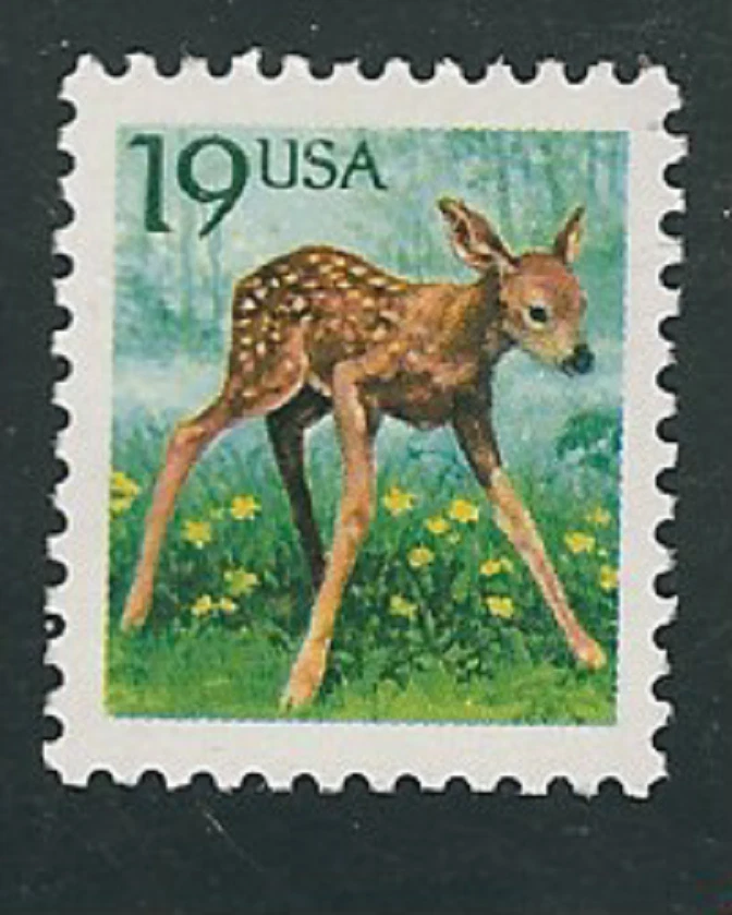 Scott #2479...19 Cent...Fawn...5 Stamps - Image 1 of 1