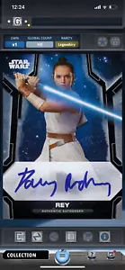 Star Wars Card Trader Rey Holocron Wave 2 Series Black Signature - Picture 1 of 1