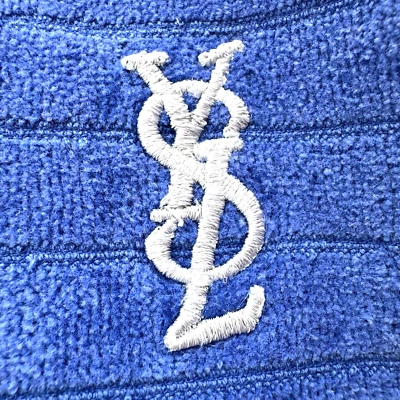 De colección Yves Saint Laurent Fieldcrest Baño Rayas Monograma YSL PAR (2) Foto 1 de 4