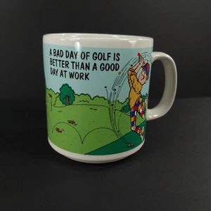 RUSS BURRIE Funny Novelty Golf Mug A Bad Day Of Golf... - Picture 1 of 8