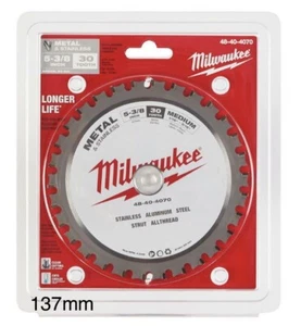 Milwaukee 48-40-4070 Metal Cutting Circular Saw Blade 5-3/8" (137mm) x 30T - Picture 1 of 6