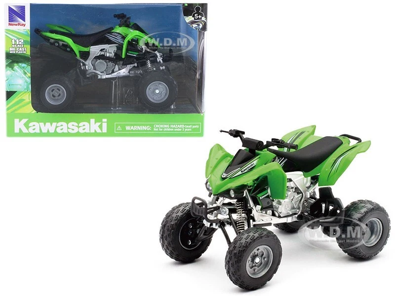 KAWASAKI 450R ATV GREEN 1/12 DIECAST MODEL BY NEW RAY 57503 S - Image 1 of 1