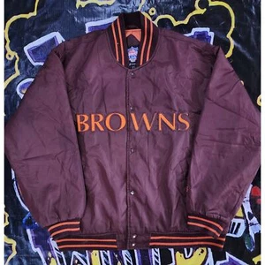 Vintage 1990s Cleveland Browns Game Day Bomber Jacket Medium - Picture 1 of 5