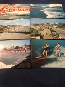 Vintage 6 Cape May NJ Unmarked Post Cards - Picture 1 of 13
