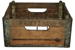 Milk CRATE, Bottle CARRIER, Box, Jersery Farms, Cumberland Case Co, 49, TN, 15" - Picture 1 of 11
