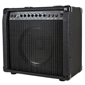 40W Guitar Electric Combo Amplifier Amp w/ Spring Reverb Black Pro Audio - Picture 1 of 4