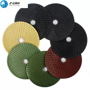 7Pcs 6 Inch Diamond Polishing Pads Polishing Disc Wet for Granite Marble Stone - Picture 1 of 12