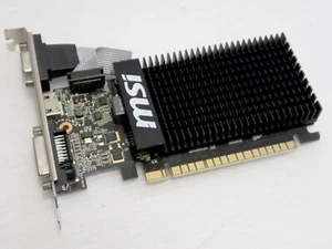 GeForce GT 710, 2GB GDDR3, PCI-E, DVI, HDMI, MSI GT710 2GD3H_LP - WORKING - Picture 1 of 4