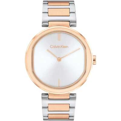 Orologio Donna CK CALVIN KLEIN TIMELESS 25200251 Bracciale Acciaio Bicolor Rosè - Immagine 1 di 2