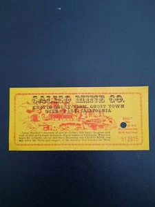 Vintage Knotts Berry Farm and Ghost Town Calico Mine Co Adult Ticket-Early 60’s - Picture 1 of 2