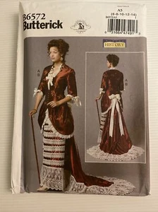 Butterick B6572 Sewing Pattern Edwardian Costume Nancy Farris-Thee Sizes: 6-14 - Picture 1 of 5
