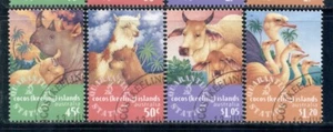 COCOS ISLANDS 319-22 SG347-50 CTO 1996 Imported Animals set of 4 CV$8 - Picture 1 of 1
