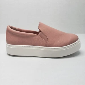 Lane Bryant Platform Sneaker Women 9W Wide Pink Dream Cloud Faux-Leather Slip-On - Picture 1 of 15