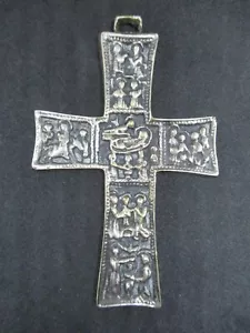 ancient Christian cross in metal, crafted and very beautiful. - Picture 1 of 11