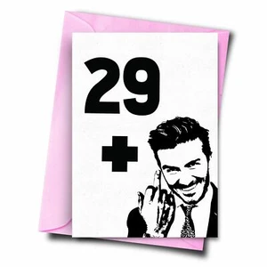 Divertida tarjeta de cumpleaños 30 29+ 1 tarjeta cruda de cumpleaños 30 para papá hijo padrastro compañero - Imagen 1 de 1