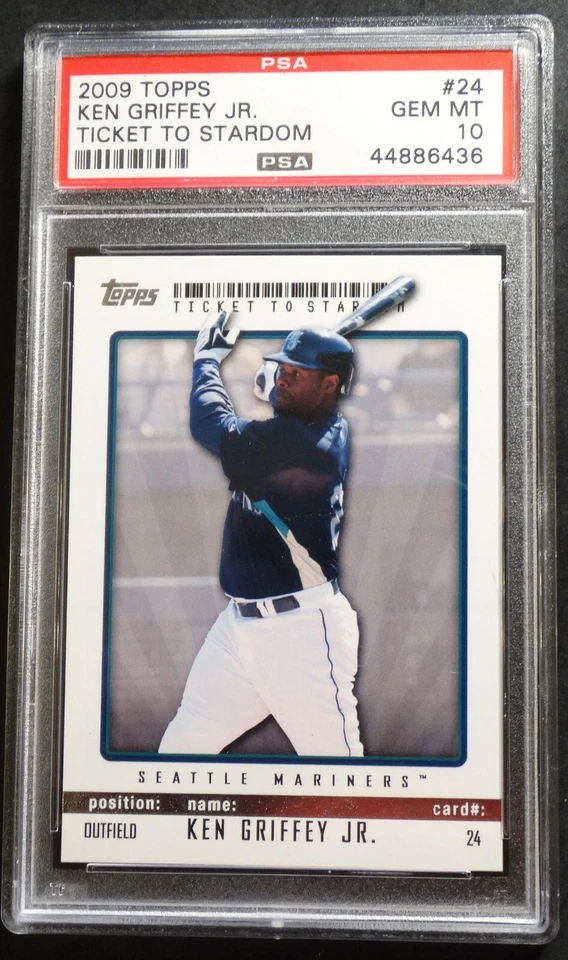 2009 KEN GRIFFEY JR. TOPPS TICKET TO STARDOM #24 MARINERS HOF POP 7 - Image 1 of 2