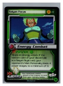 1x DBZ CCG SAIYAN FOCUS 77 HOLO FOIL ANDROID SAGA SCORE DRAGON BALL Z LIMITED - Imagen 1 de 1