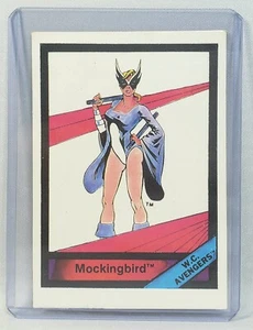 Tarjeta coleccionable de colección MOCKINGBIRD #43 Serie 1 | Marvel Universe 1987 | W.C. Avengers  - Imagen 1 de 2