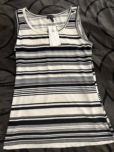 Halogen Striped Tank Size M Petite - Picture 1 of 3
