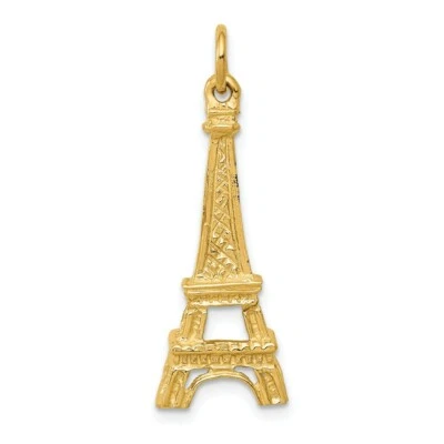 14k Yellow Gold Polish Solid Casted Eiffel Tower Charm - Image 1 of 3